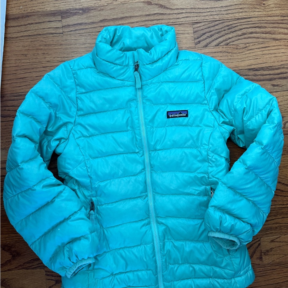 Patagonia Kids' Blue/teal Puffer Jacket